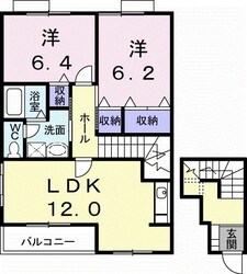 パークサイド大道Ｂの物件間取画像